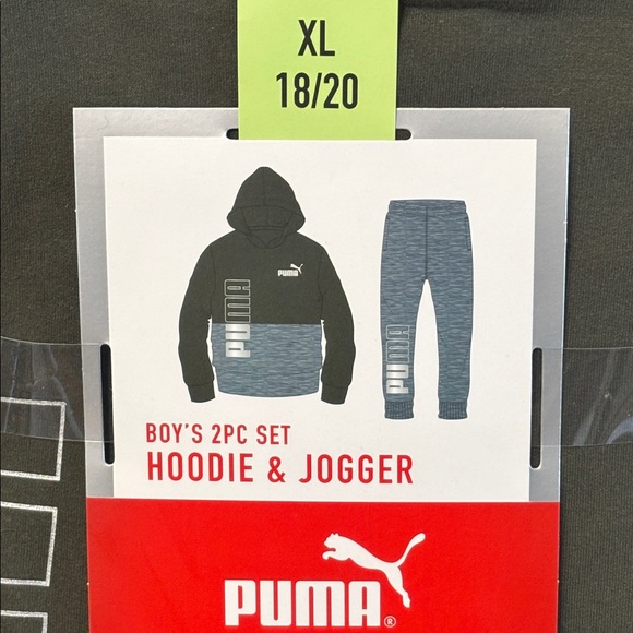 Puma Kids Color-block Hoodie and Jogger Set - Picture 2 of 4